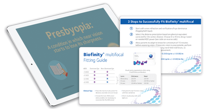 Get the tools for fitting Biofinity multifocal
