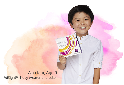 Alan Kim MiSight wearer and actor