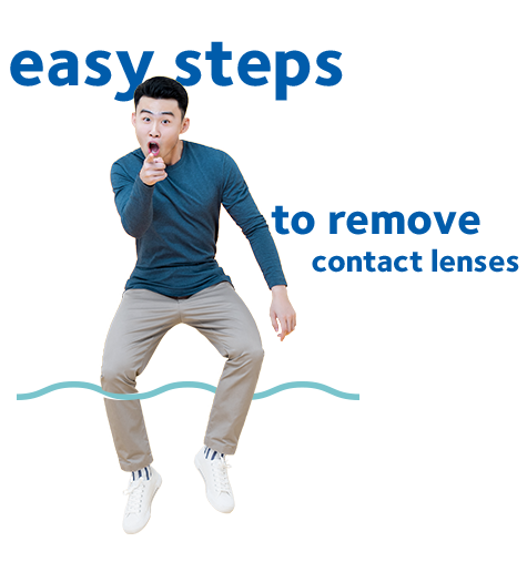 Easy steps to remove contact lenses